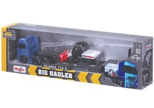 CAMION VOLVO FH16 6x4 CAMA BAJA CON VOLVO EC220E 1:64