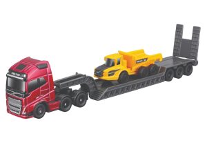 CAMION VOLVO FH16 6x4 CAMA BAJA CON VOLVO A25G 1:64
