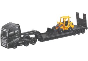 CAMION VOLVO FH16 6x4 CAMA BAJA CON VOLVO L25H 1:64